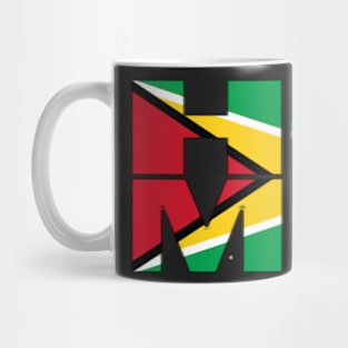 Guyana Flag Collection Spelling HOME - Guyanese - Soca Mode Mug